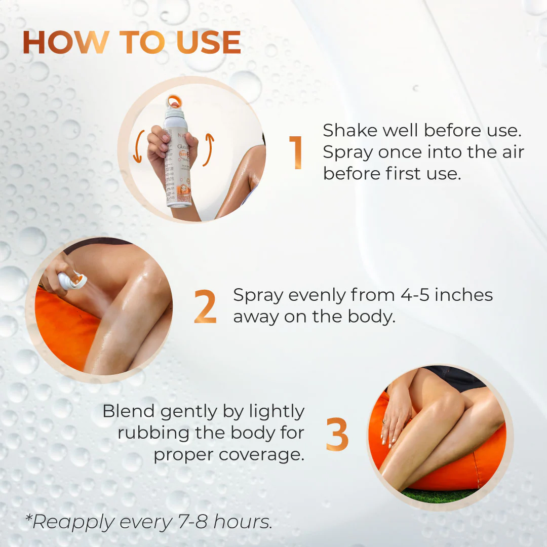 Niconi Gluta-Kojic SPF 65+ PA++++ Body Spray (180ml) - Image 12