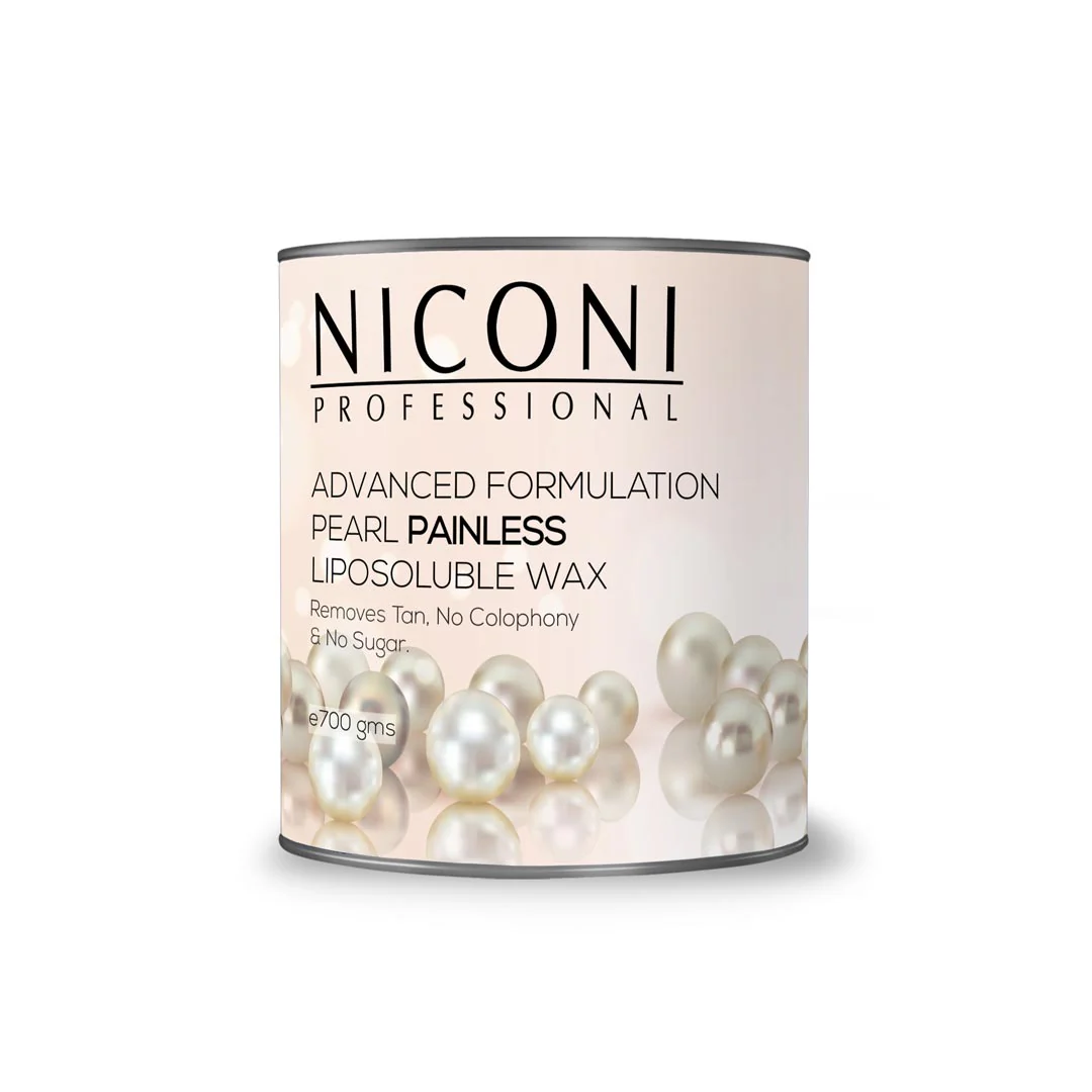 NICONI Painless Liposoluble Wax for Hair Removal (Pearl) 700gms - Image 10