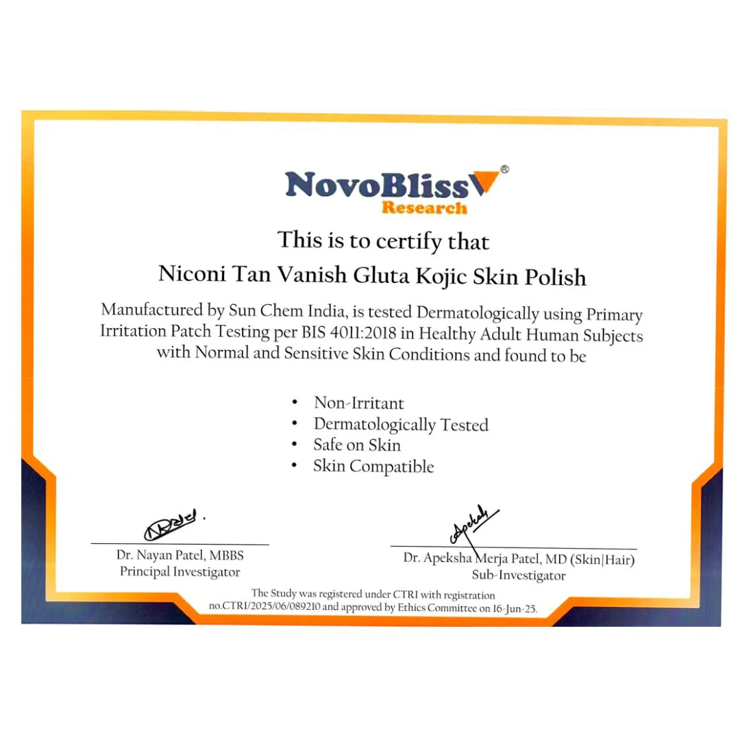 Niconi Tan Vanish Gluta-Kojic Skin Polish | Instant Tan Removal! - Image 4