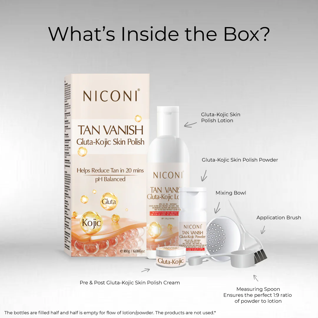 Niconi Tan Vanish Gluta-Kojic Skin Polish | Instant Tan Removal! - Image 6